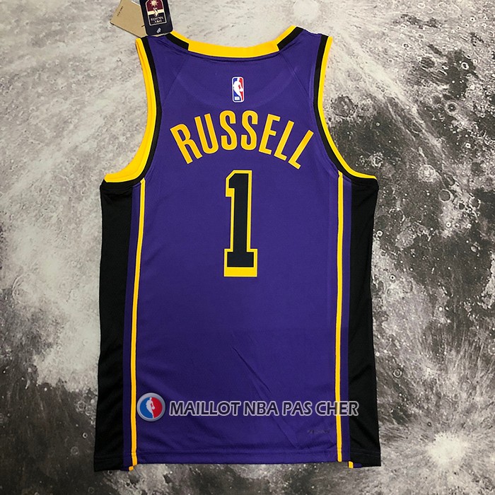 Maillot Los Angeles Lakers D'angelo Russell NO 1 Statement 2022-23 Volet